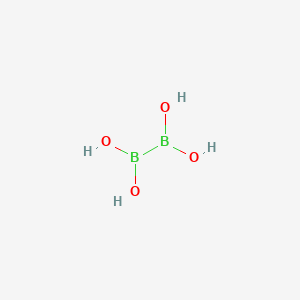 2D molecular structure of Diboron tetrahydroxide, CAS 13675-18-8