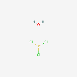 2D molecular structure of Iridium(III) chloride hydrate, CAS 14996-61-3