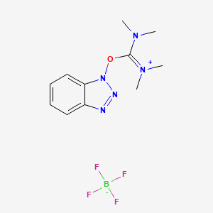 2D molecular structure of O-(Benzotriazol-1-yl)-N,N,N',N'-tetramethyluronium tetrafluoroborate, CAS 125700-67-6