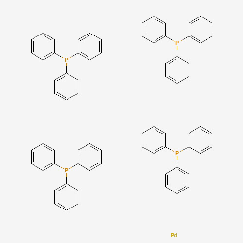 2D molecular structure of Tetrakis(triphenylphosphine)palladium(0), CAS 14221-01-3