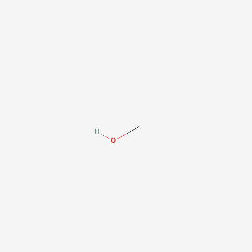 2D molecular structure of Methanol, CAS 67-56-1