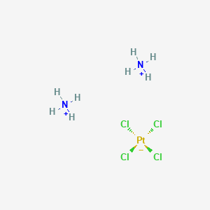 2D molecular structure of Ammonium tetrachloroplatinate(II), CAS 13820-41-2