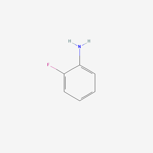2D molecular structure of 2-Fluoroaniline, CAS 348-54-9