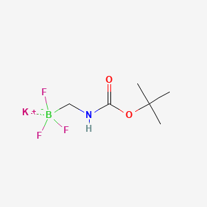 2D molecular structure of Potassium N-Boc-aminomethyltrifluoroborate, CAS 1314538-55-0