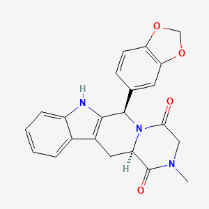 2D molecular structure of Tadalafil, CAS 171596-29-5