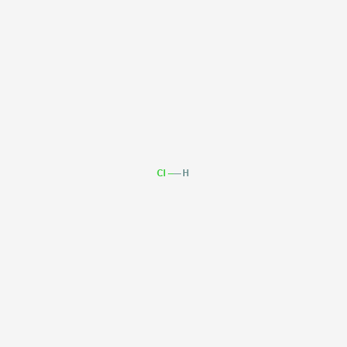 2D molecular structure of Hydrochloric Acid, CAS 7647-01-0