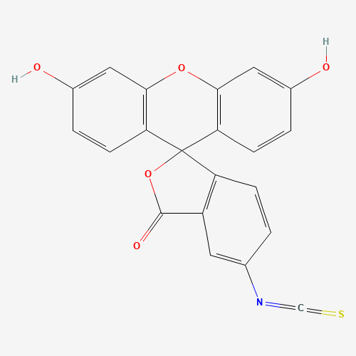 2D molecular structure of Fluorescein Isothiocyanate, CAS 3326-32-7