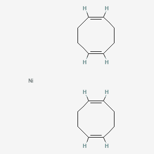 2D molecular structure of Bis(1,5-cyclooctadiene)nickel(0), CAS 1295-35-8