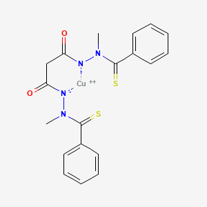 2D molecular structure of Cu(II)-Elesclomol, CAS 1224195-72-5